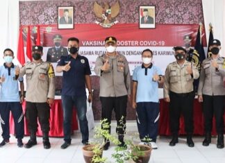 Kapolres Karimun Tinjau Gerai Vaksin Presisi Di Rutan Kelas IIB TBK