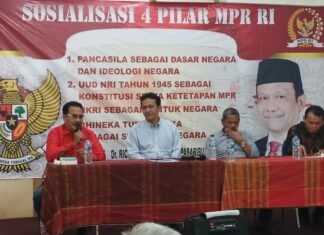 RICHARD PASARIBU SOSIALISASIKAN EMPAT PILAR MPR RI DENGAN FORUM RAKYAT HARAPKAN PERUBAHAN