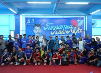 Turnamen Tenis Meja Hari Bakti BP Batam, 123 Peserta Perebutkan Hadiah Jutaan Rupiah