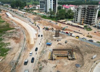 Progres Pembangunan Fly Over Sei Ladi Batam Capai 45 Persen