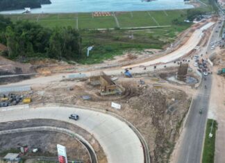 Progres Pembangunan Fly Over Sei Ladi Batam Capai 45 Persen