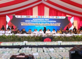 Operasi Bersama BNN RI, Bea cukai, AL dan Polda Kepri Berhasil Gagalkan Penyelundupan Sabu Terbesar Sepanjang Sejarah.