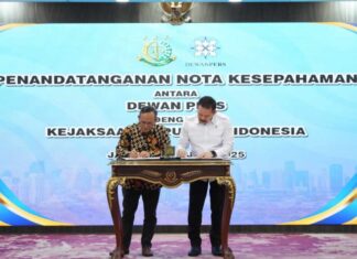 Kejaksaan RI dan Dewan Pers Teken MoU, Wujudkan Hukum Berkeadilan Dan Pers Merdeka