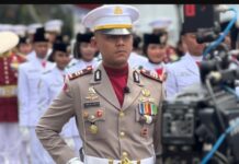 AKP Raden Bimo Pimpin Paskibraka di Istana Mardeka