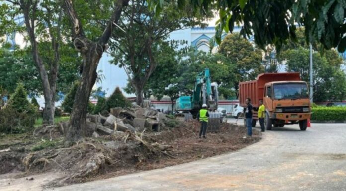 Akses Untuk Warga Tetap Terbuka, Proyek Pelebaran Jalan di Bundaran Welcome To Batam
