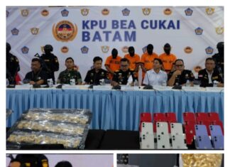 Bea Cukai Batam Gulung Sindikat Penyelundupan Narkoba, Emas, dan Handphone