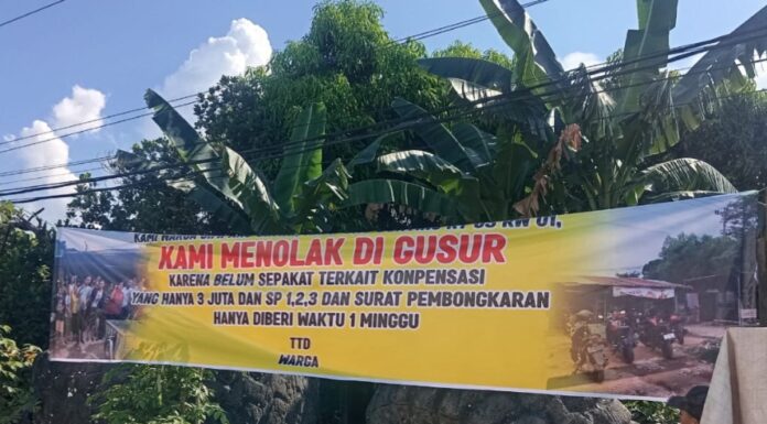 Warga Simpang Sintai Minta Keadilan: Penggusuran Tanpa Kepastian Hukum dan Kompensasi Layak Harus Ditunda