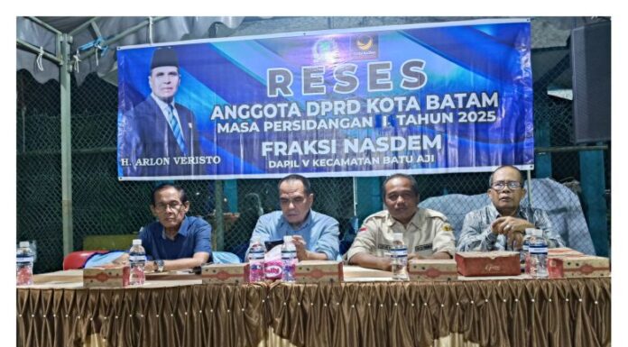 ANGGOTA DPRD BATAM FRAKSI NASDEM ARLON VERISTO, GELAR RESES DI PERUM RINDANG GARDEN