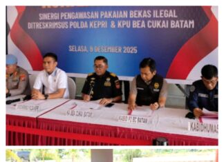 Periode Januari – Desember 2025, Bea Cukai Batam Amankan 682 Koli Pakaian Bekas