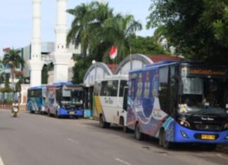 Bus Trans Batam Masuk Bandara Hang Nadim, Lima Armada Disiapkan